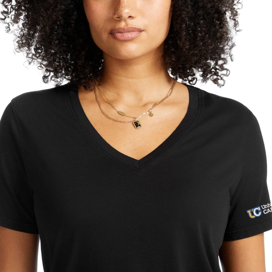 American giant classic cotton v-neck t - womens White miniatura 28