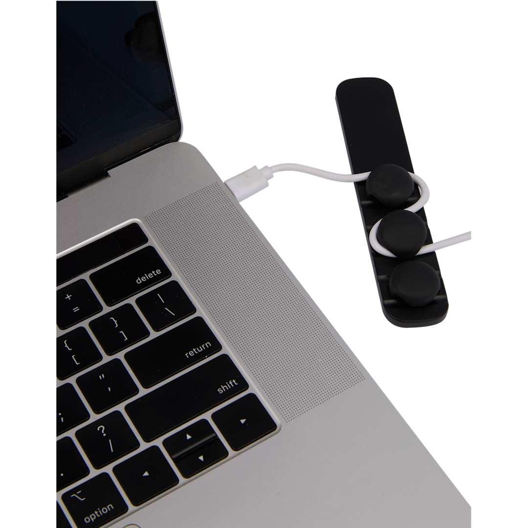 Cable buddy desktop cable organizer Black miniatura 7