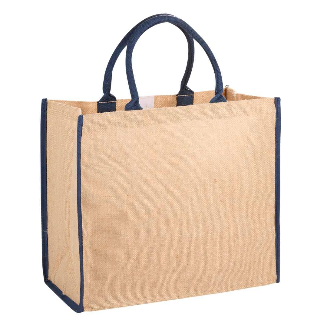 Large jute tote Cream miniatura 11