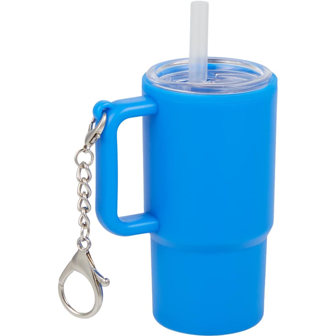 Shot glass tumbler w/ keychain 4oz Black miniatura 11