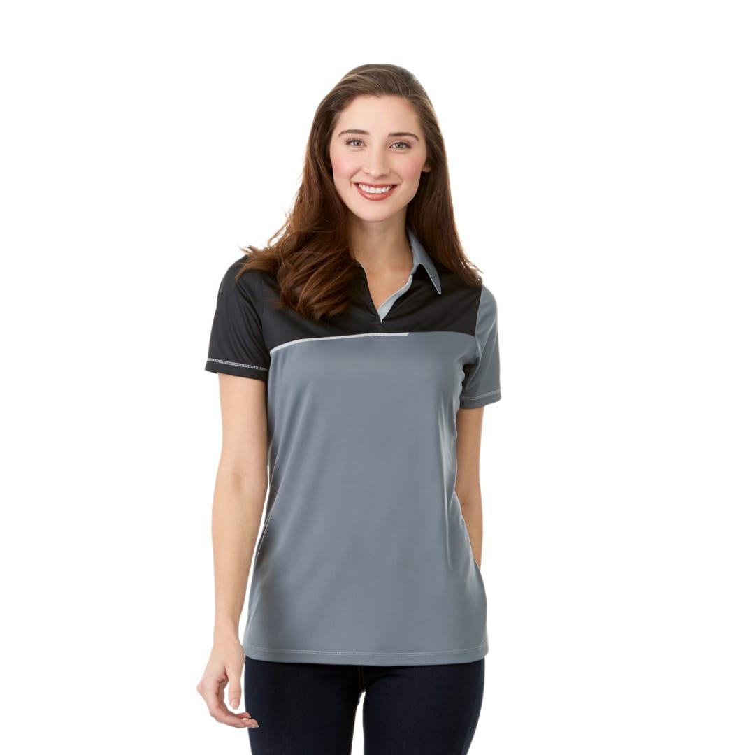 Womens prater short sleeve polo White front