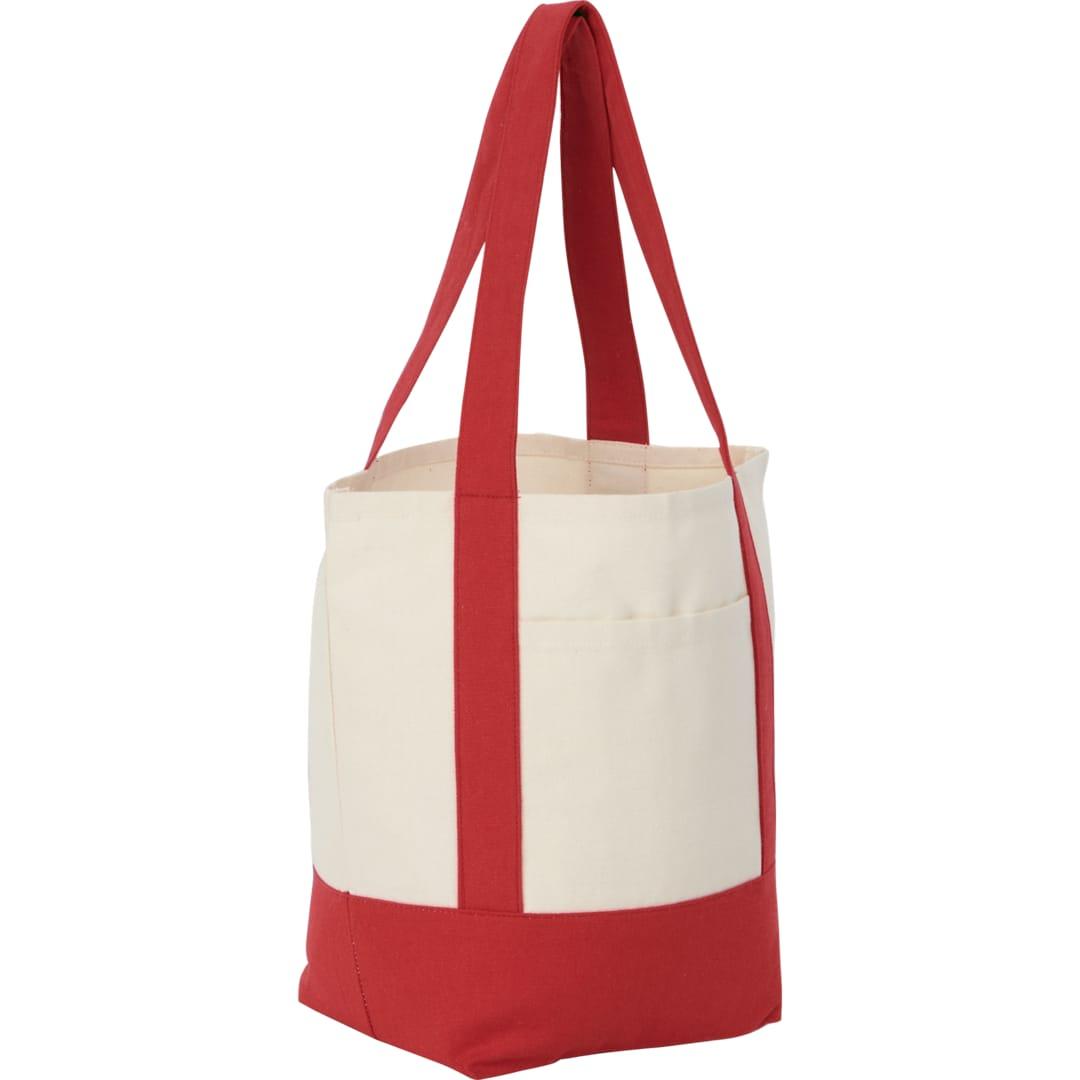 Mini recycled 8oz cotton canvas tote Red miniatura 25