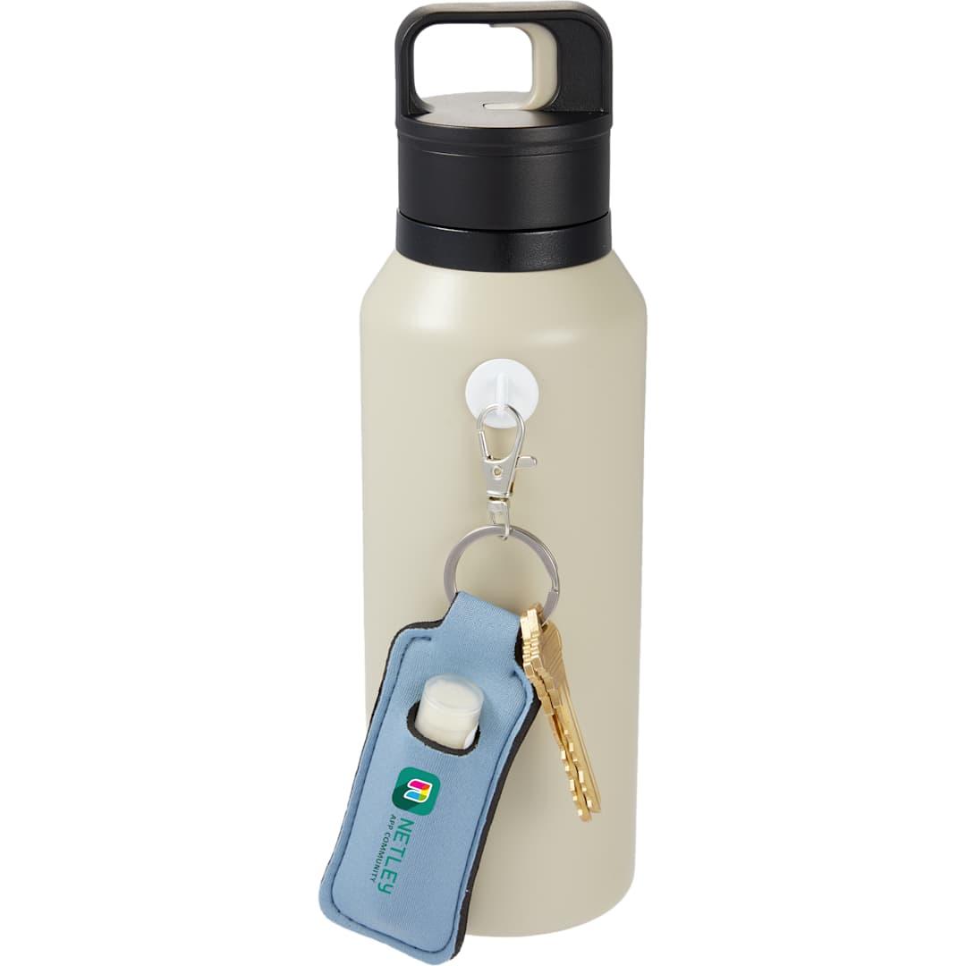 Bottle charm w/ neoprene chapstick holder Black miniatura 27