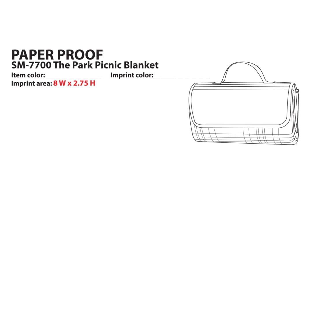 Park fleece blanket Black front
