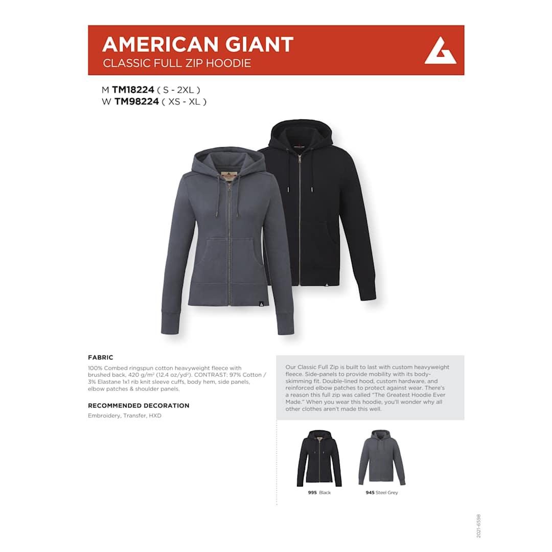 American giant classic full zip hoody - womens Grey miniatura 28