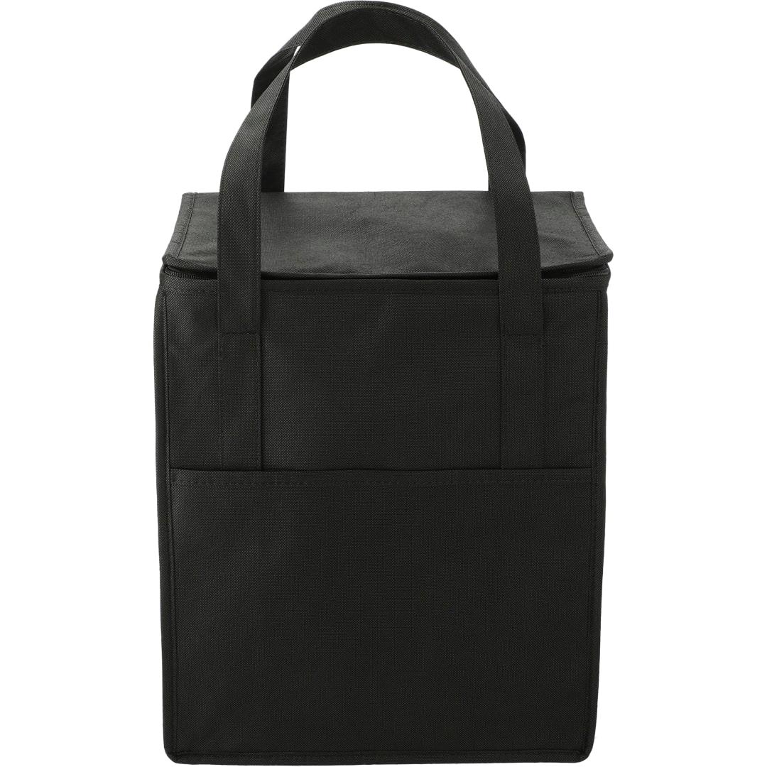 Hercules flat top insulated grocery tote Black miniatura 5