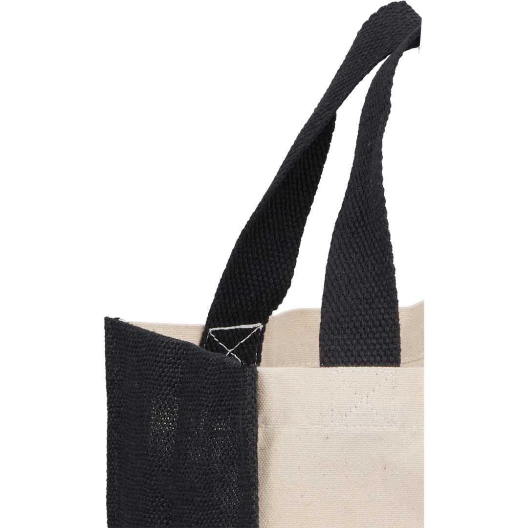 Sol recycled cotton & jute gift tote Black thumbnail 4