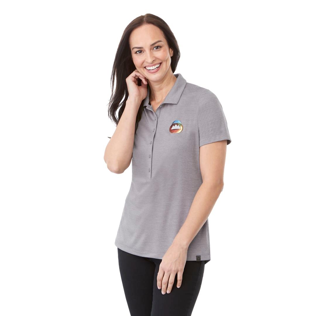 Womens dege eco ss polo Blue miniatura 12