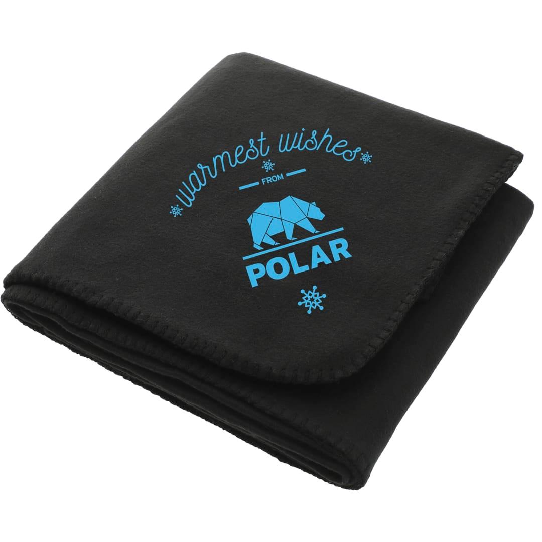 100% Recycled pet fleece blanket Khaki miniatura 5