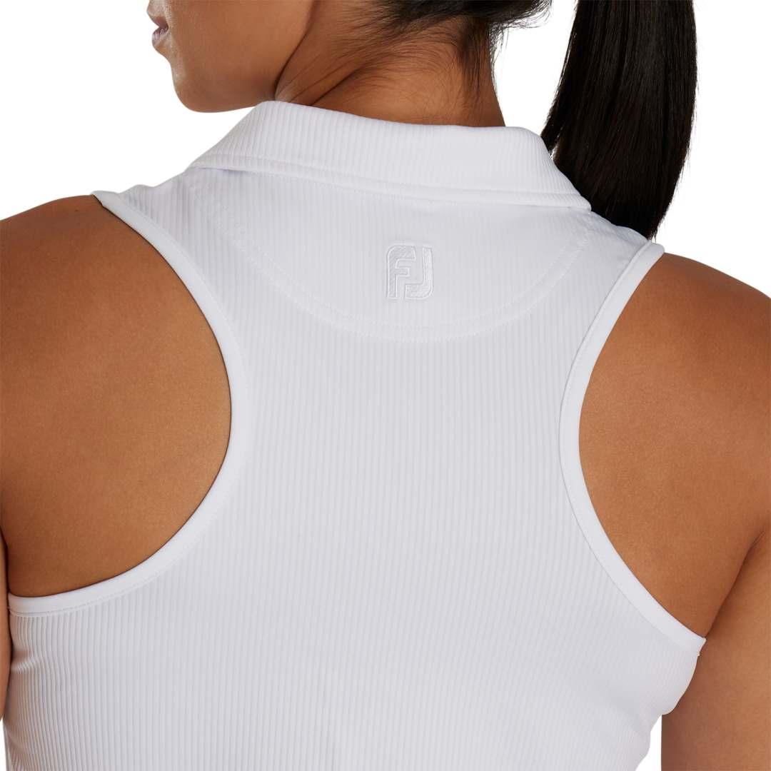 Footjoy womens racerback tank polo White miniatura 5