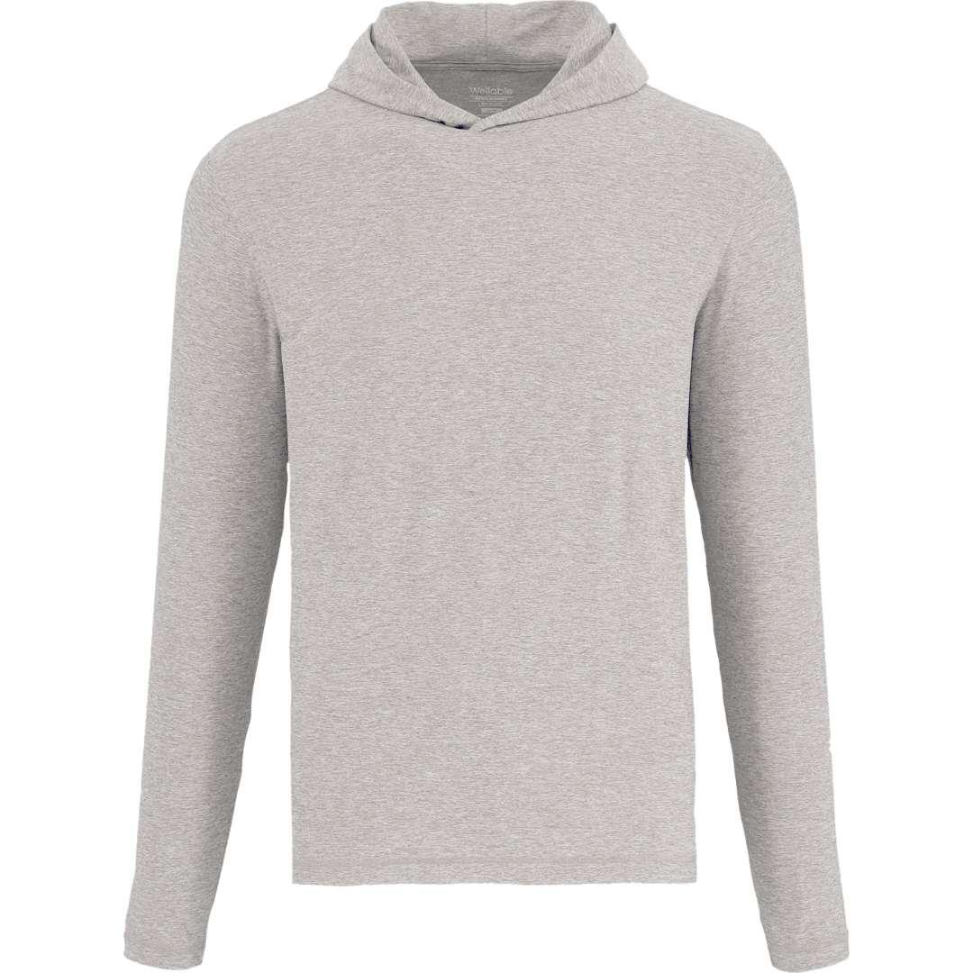 Wellable mens knit hoodie Fossil Heather (138) miniatura 3