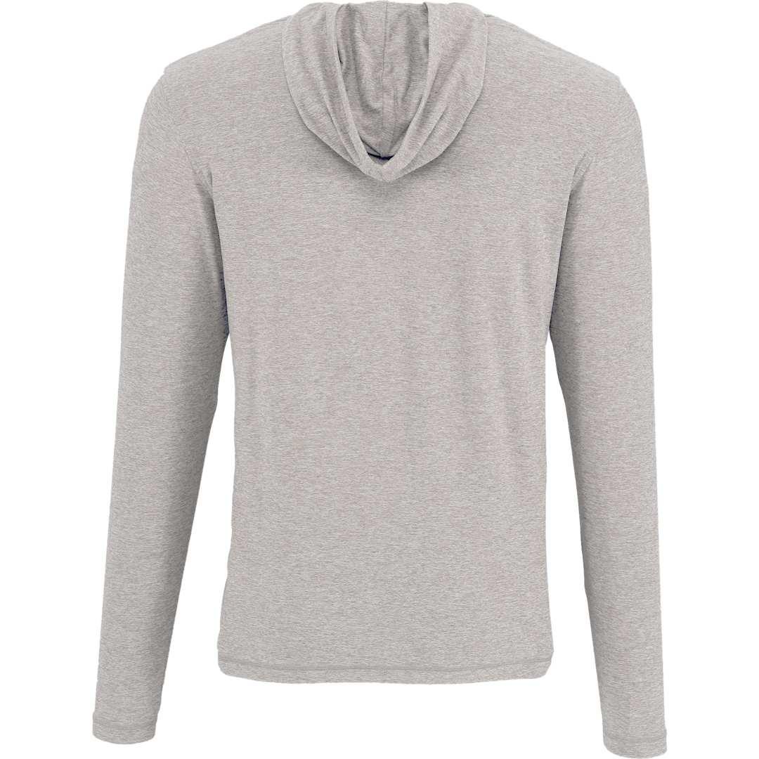 Wellable mens knit hoodie Fossil Heather (138) front