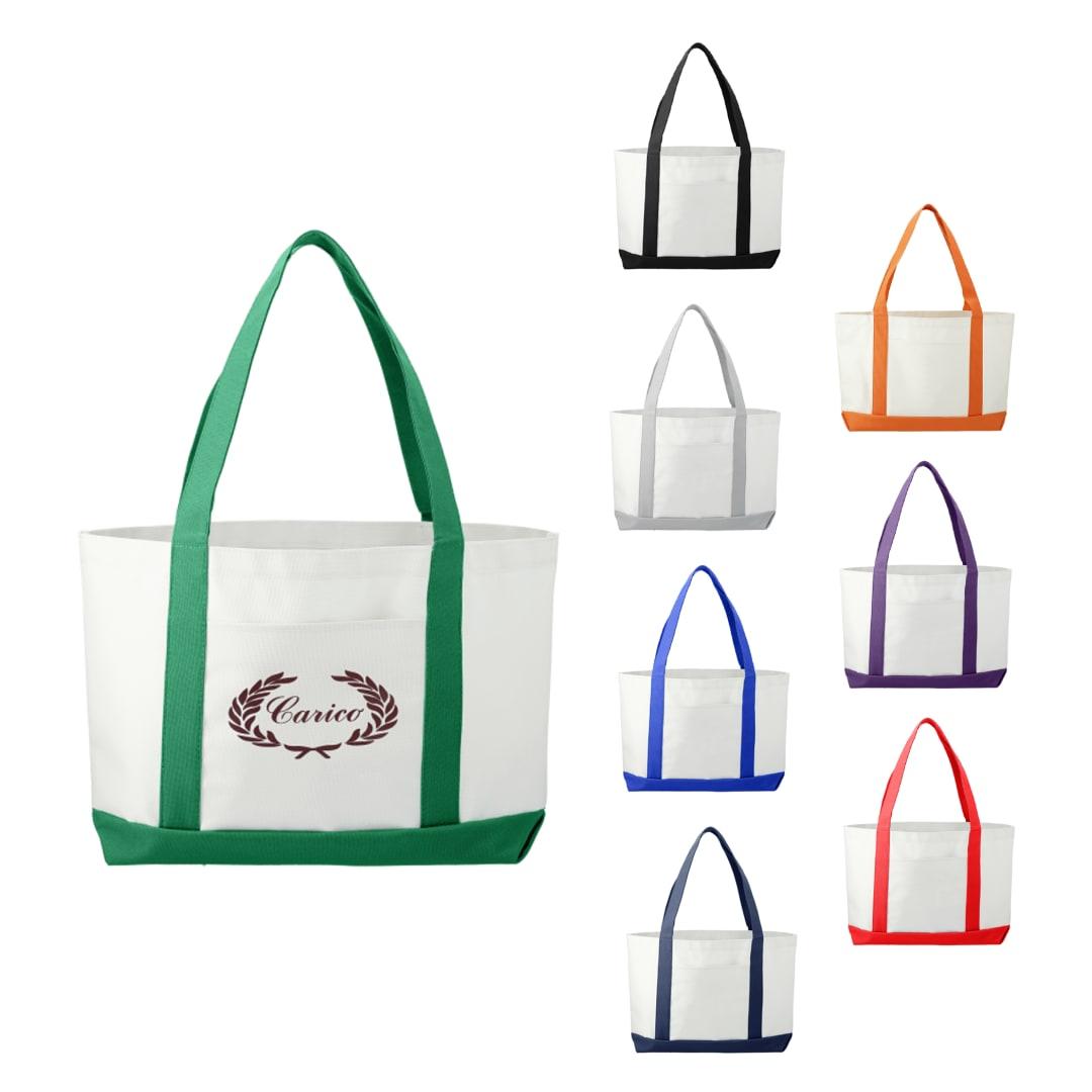 Large canvas tote bag White miniatura 8