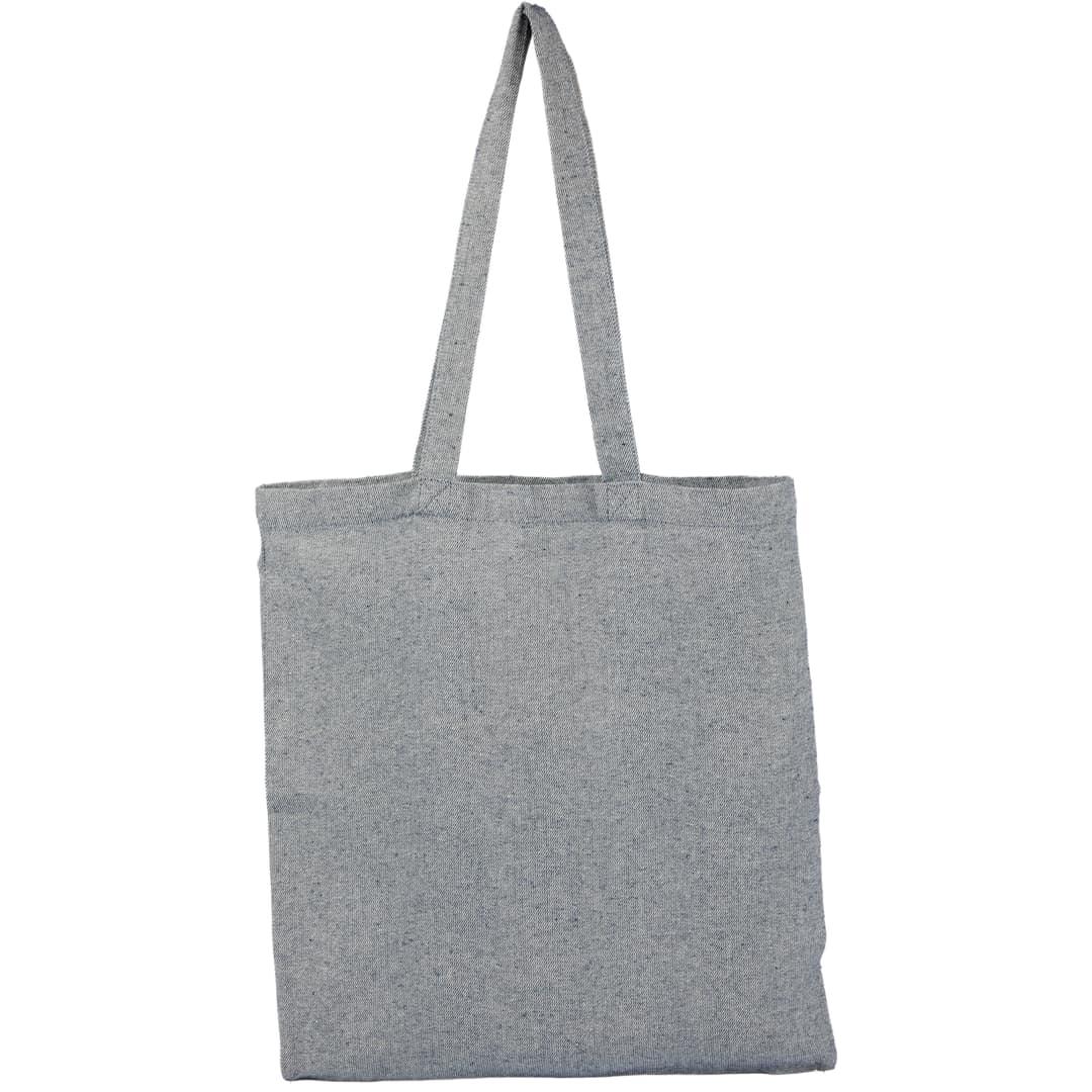 Recycled 6oz cotton twill convention tote Navy Blue miniatura 10
