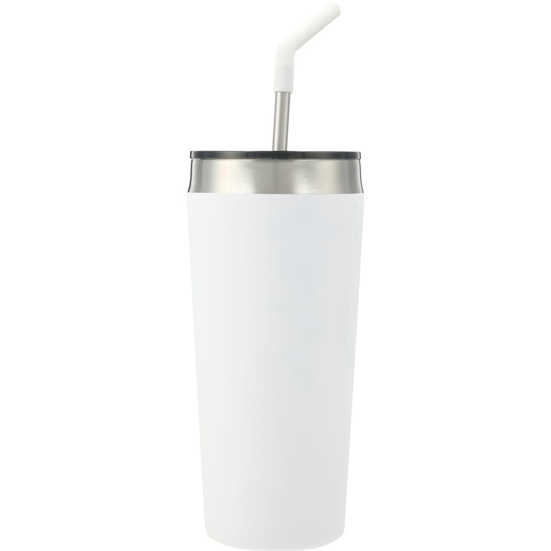 Faye 20oz vacuum tumbler w/ ss straw Black miniatura 14