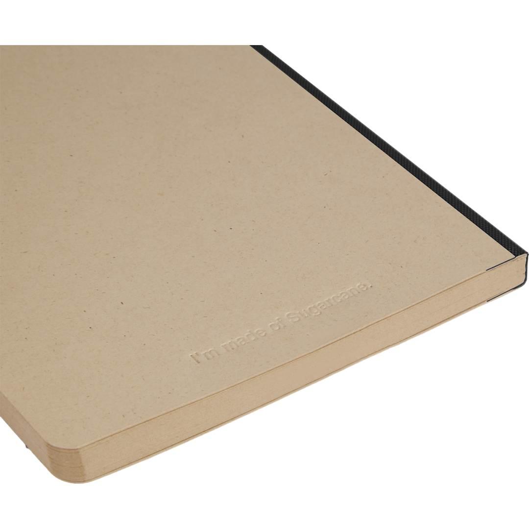 5 X 7 sugarcane paper meeting notebook Black miniatura 5
