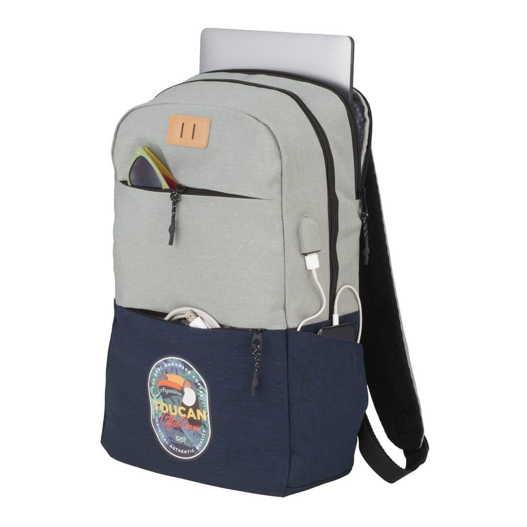 Nbn linden 15 computer backpack Dark Gray miniatura 12