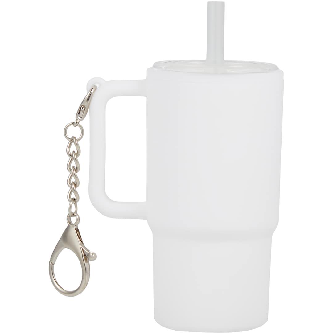 Shot glass tumbler w/ keychain 4oz Black miniatura 66