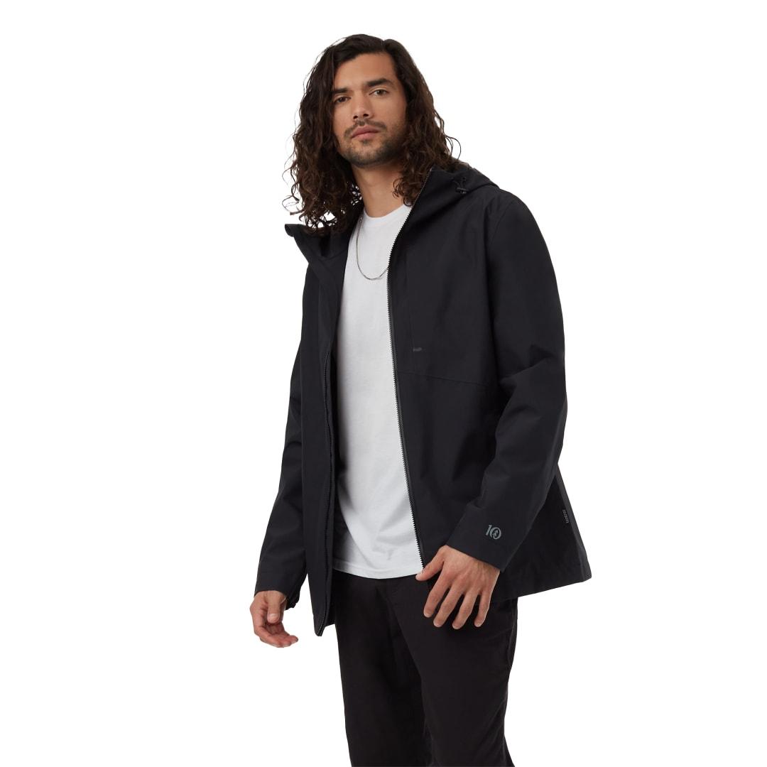 Tentree nimbus rain jacket - mens Black miniatura 4