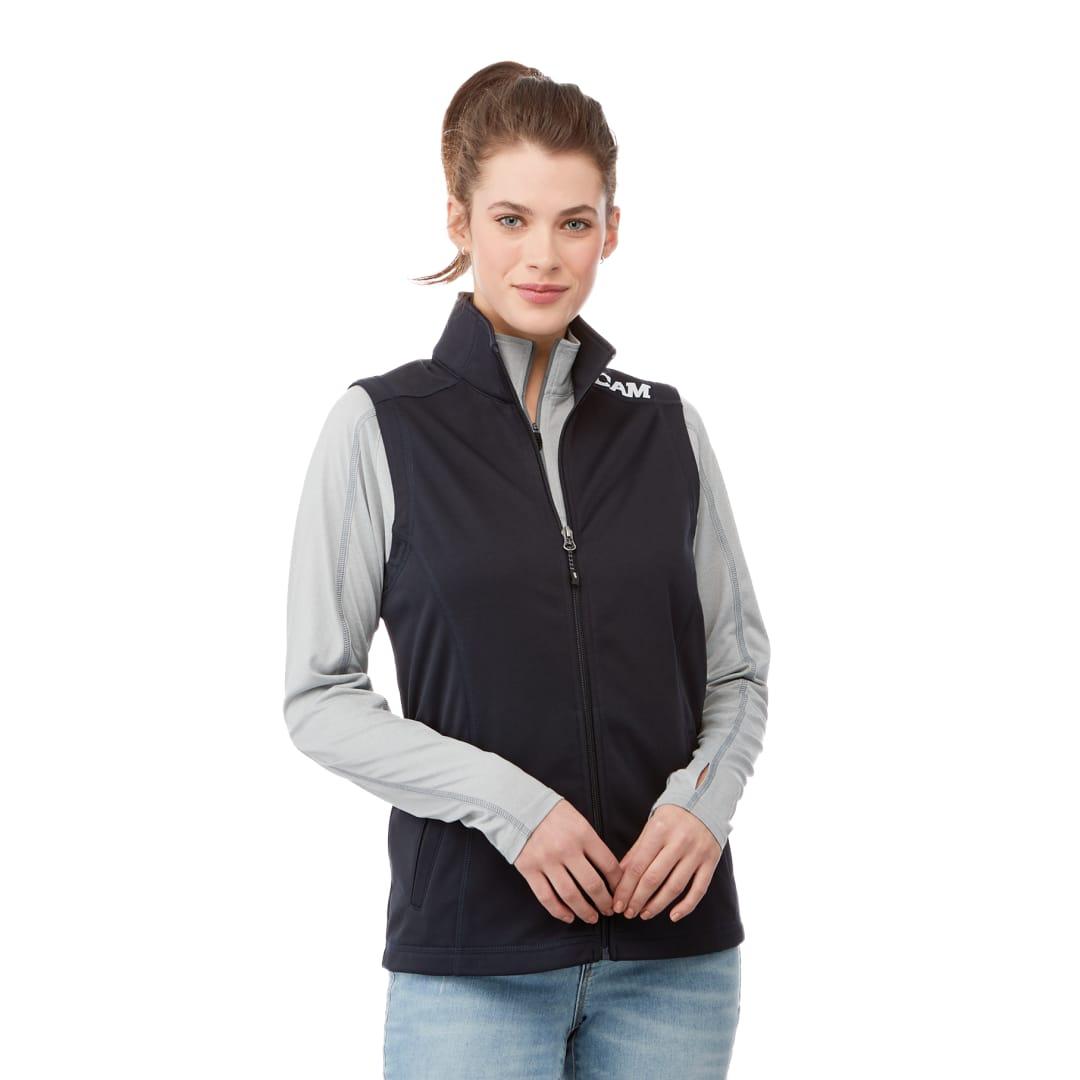 Womens boyce knit vest Grey front