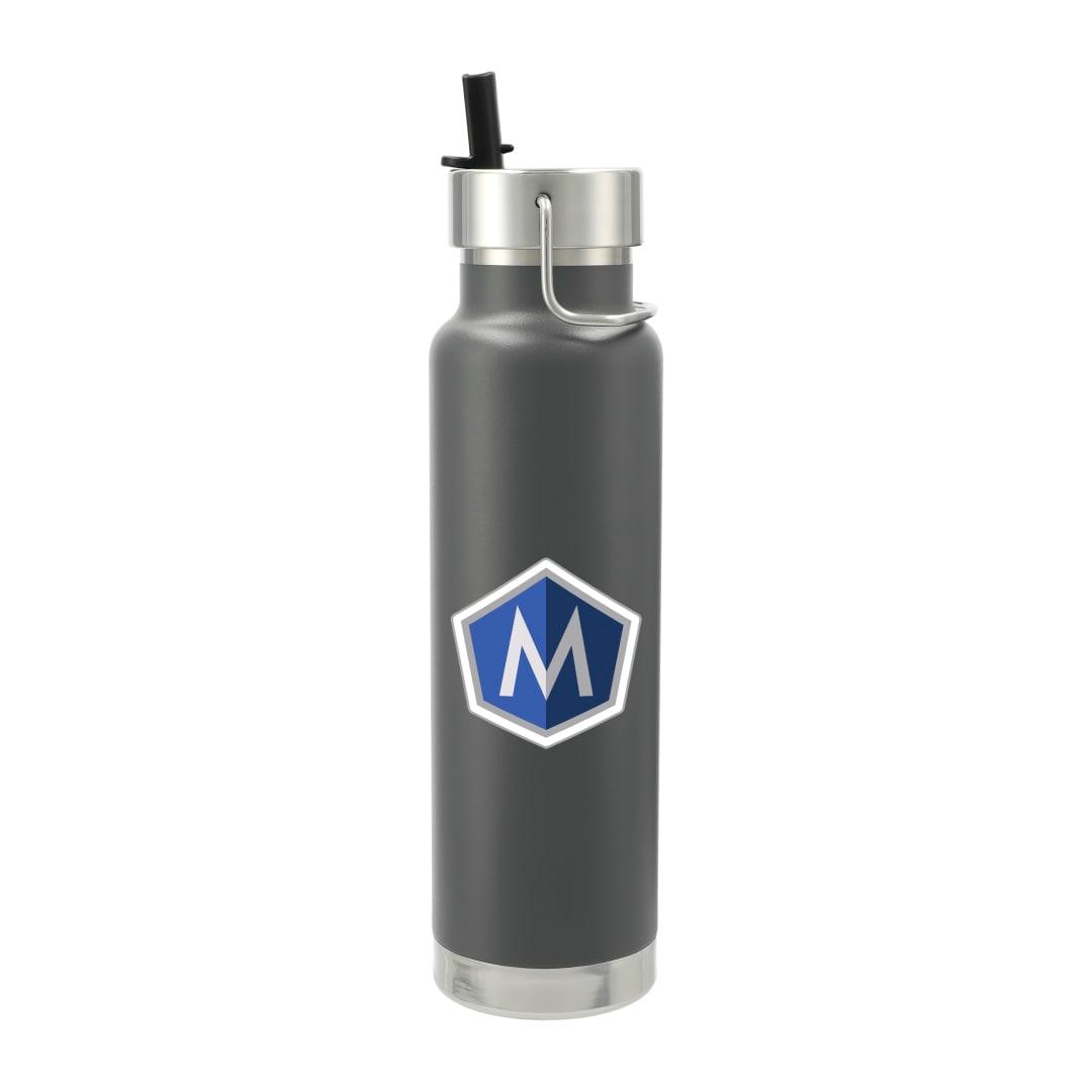 Thor copper vacuum insulated bottle 25oz straw lid Black miniatura 18