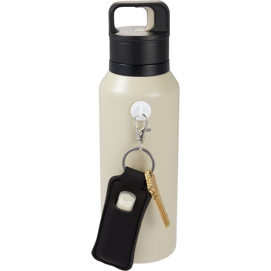 Bottle charm w/ neoprene chapstick holder Black miniatura 4