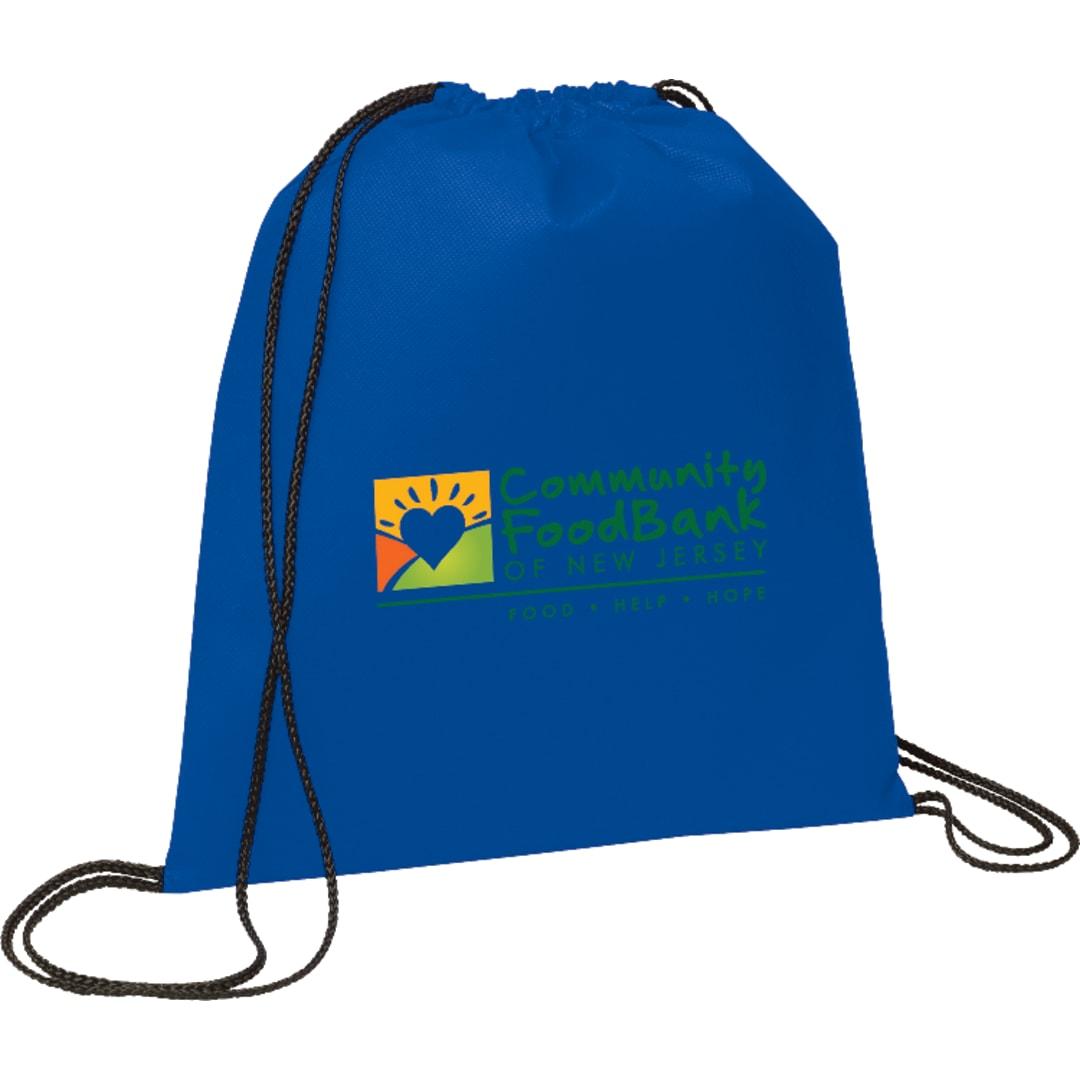 Evergreen non-woven drawstring bag Black miniatura 30