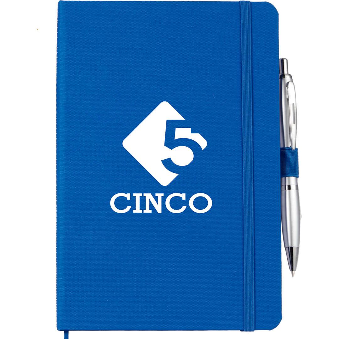 Fsc® 5.5 x 8.5 recycled marine bound journal Blue miniatura 3