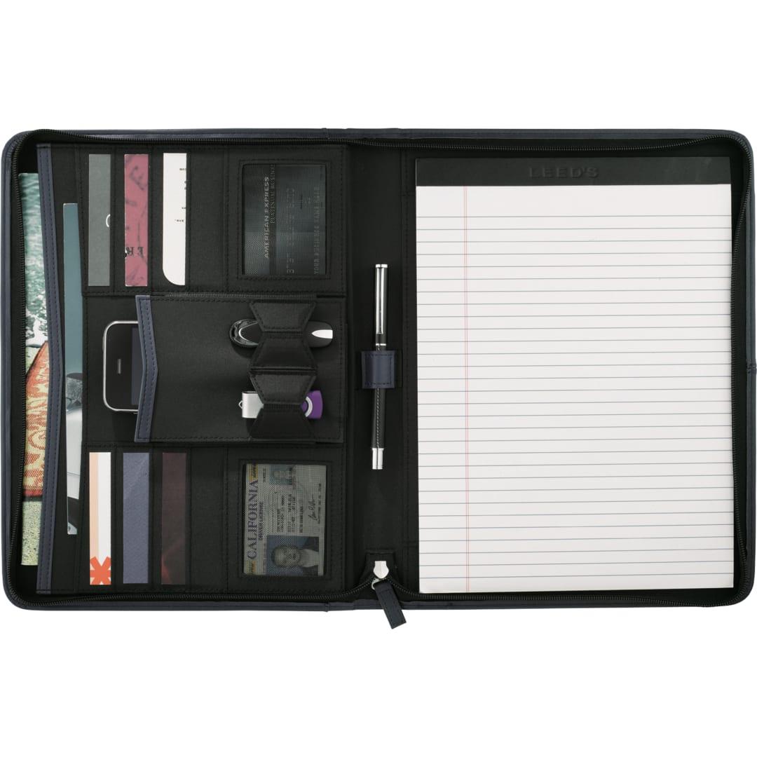 Fsc® mix pedova™ recycled zippered padfolio Red miniatura 7