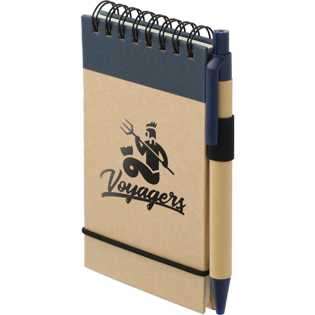 Fsc® mix 5 x 3 recycled jotter with pen Natural miniatura 12