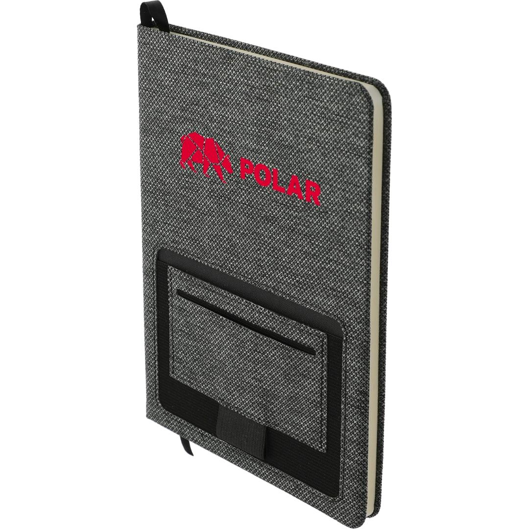 Fsc® mix 5.5 x 8.5 vila rpet bound notebook Dark Gray miniatura 7