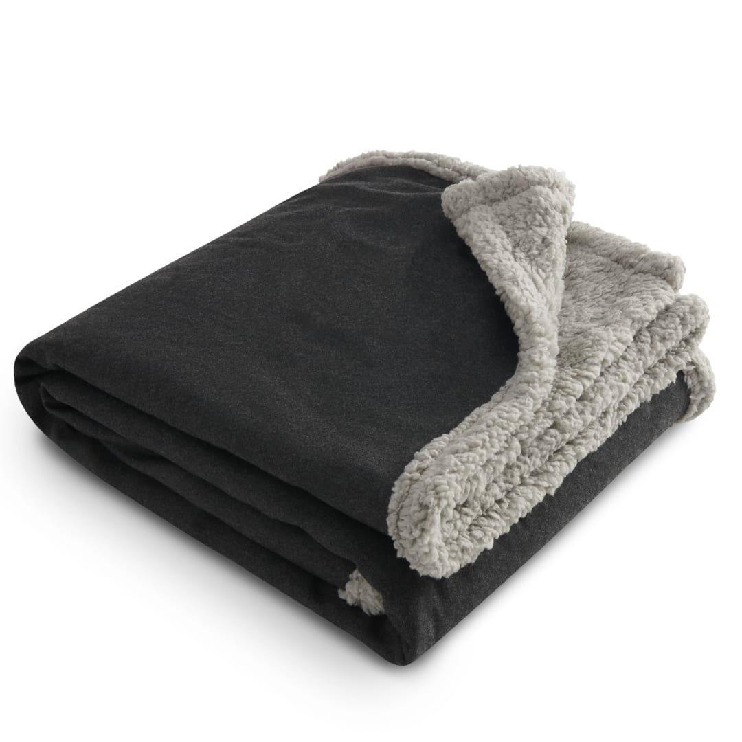 Field & co.® oversized wool sherpa blanket Dark Gray miniatura 9
