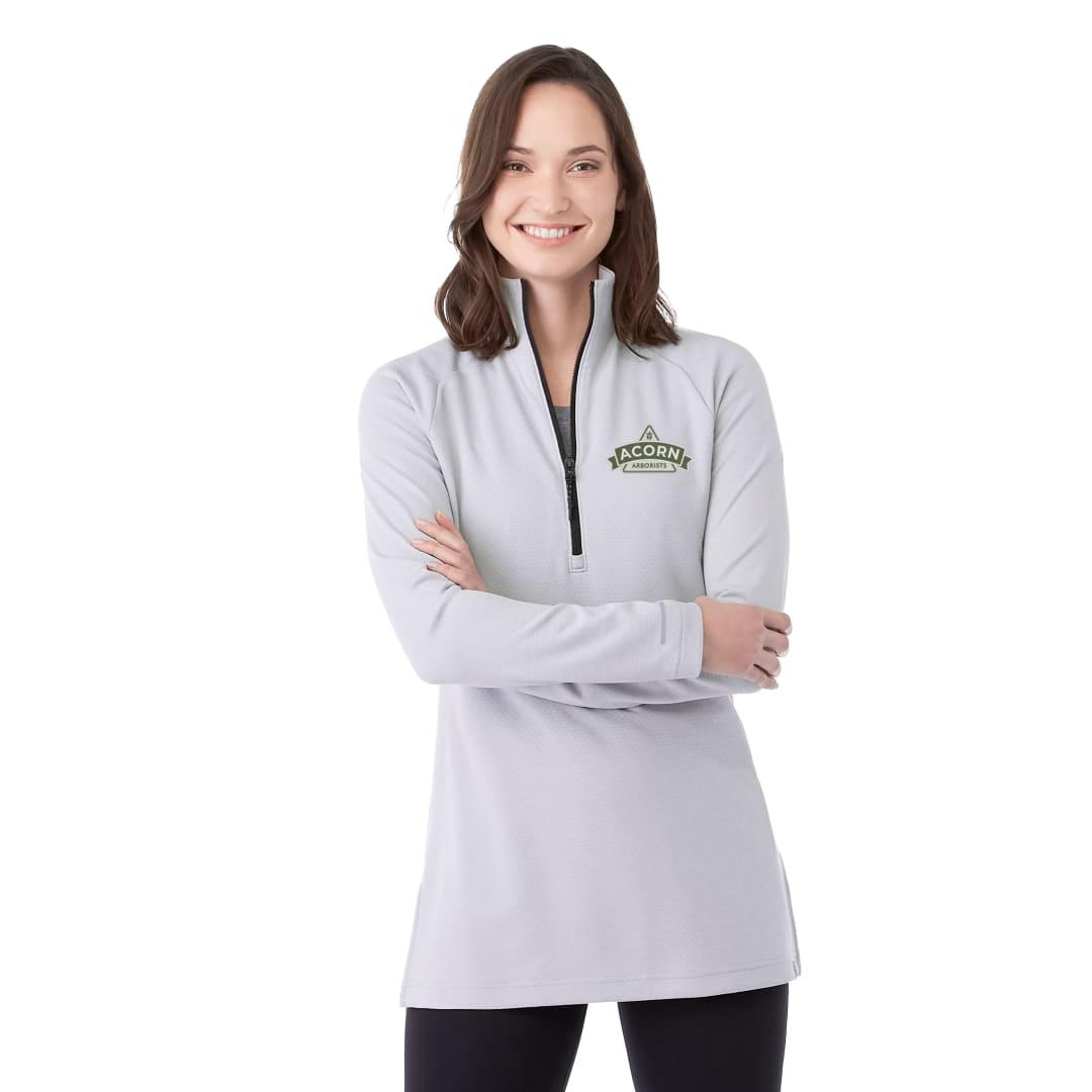 Womens asgard eco knit half zip Silver miniatura 13