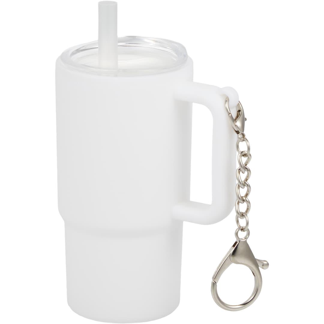 Shot glass tumbler w/ keychain 4oz Black miniatura 61