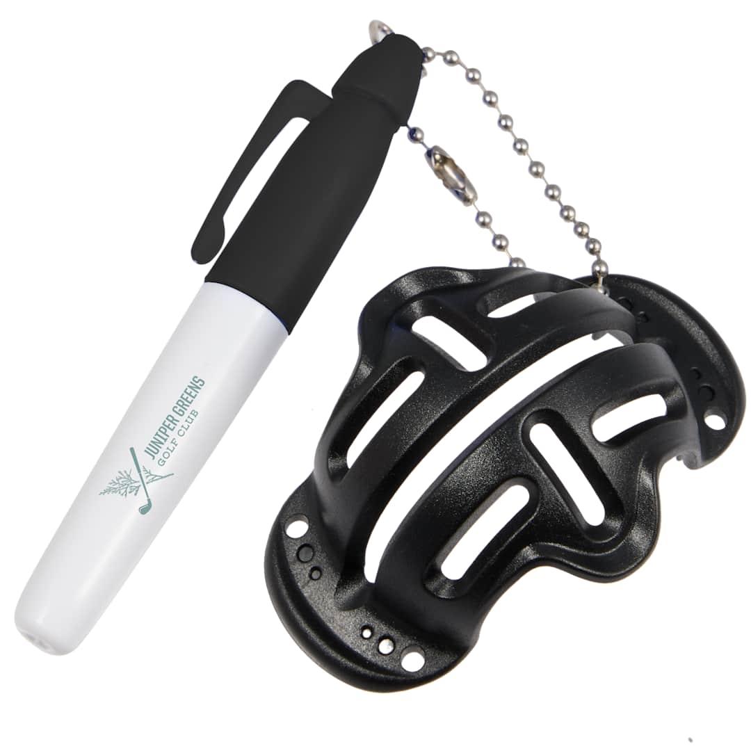 Golf ball stencil with marker Black miniatura 11