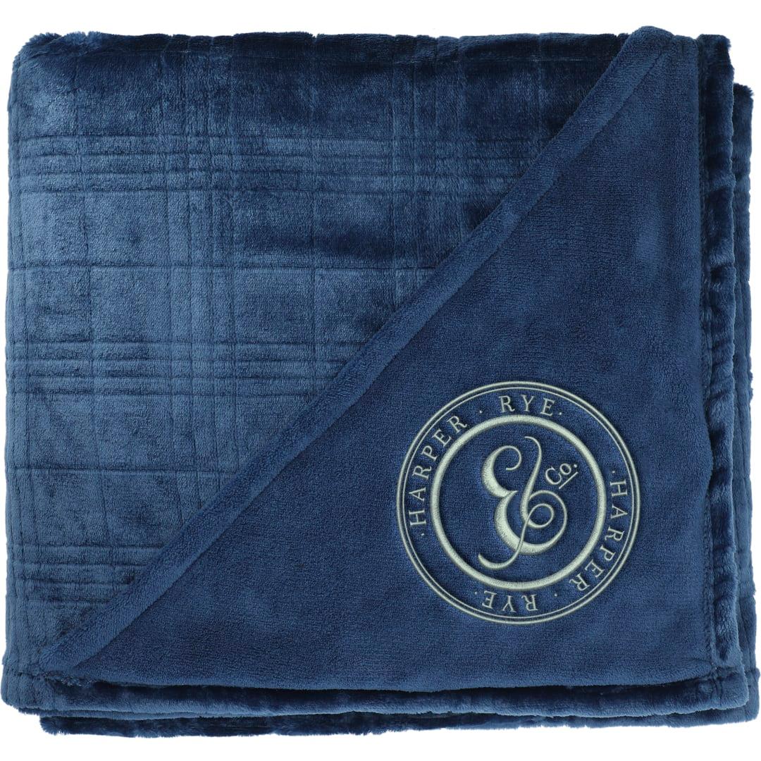 Luxury comfort flannel fleece blanket Black miniatura 14