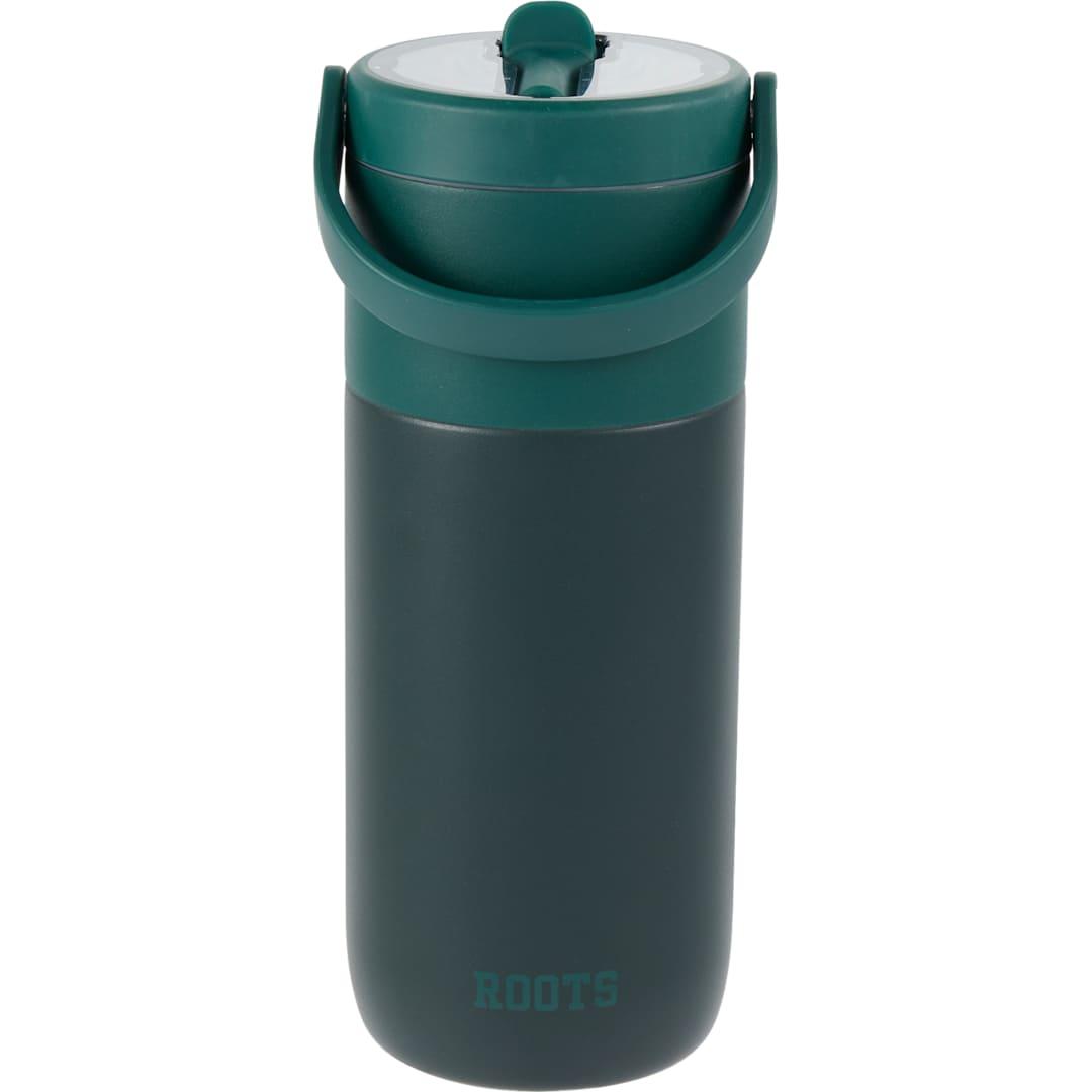 Roots ceramic lined travel tumbler w/ straw 20oz Cream miniatura 13