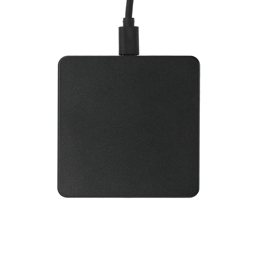 Square wireless charging pad Black miniatura 6