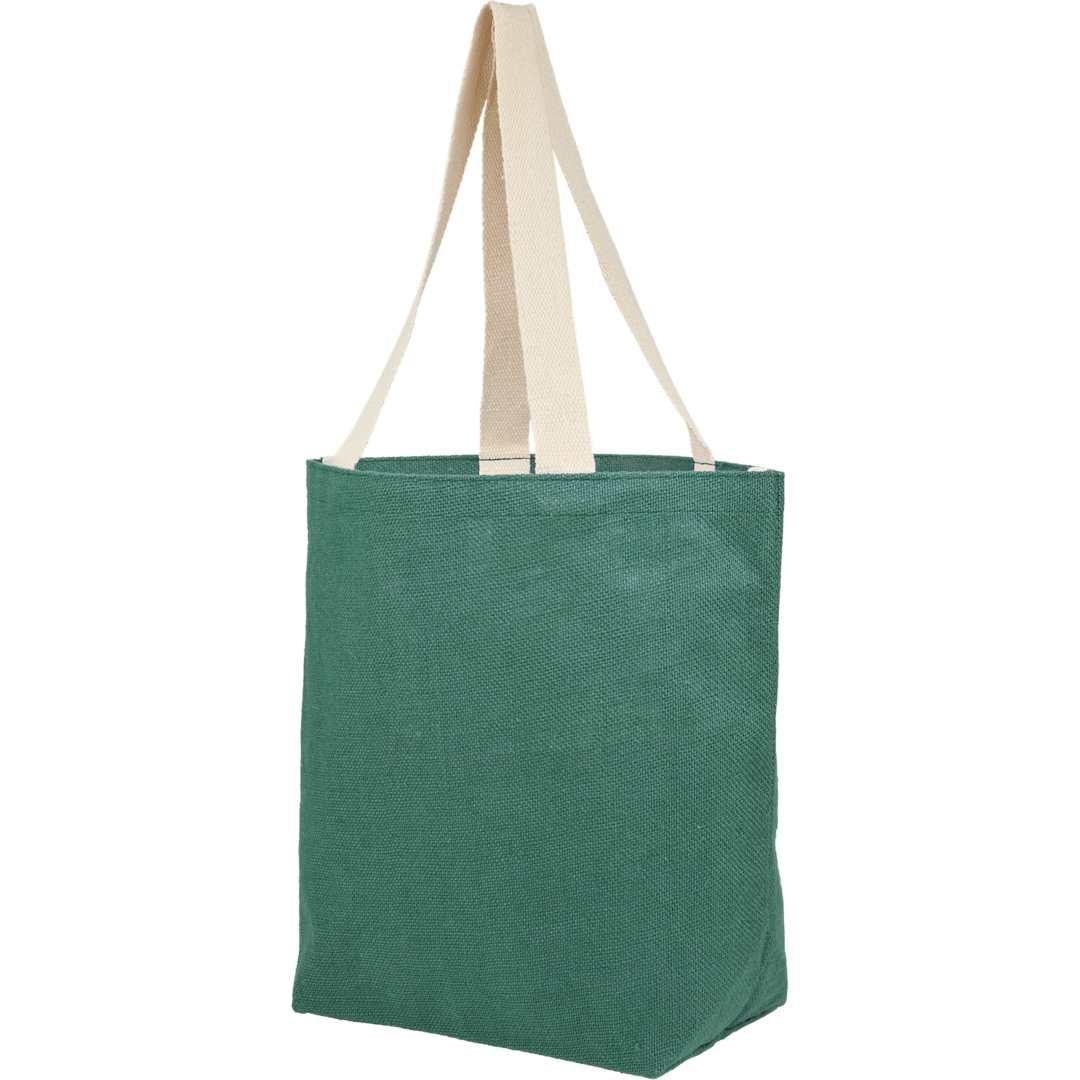 Sol jute classic shopper tote Green thumbnail 4