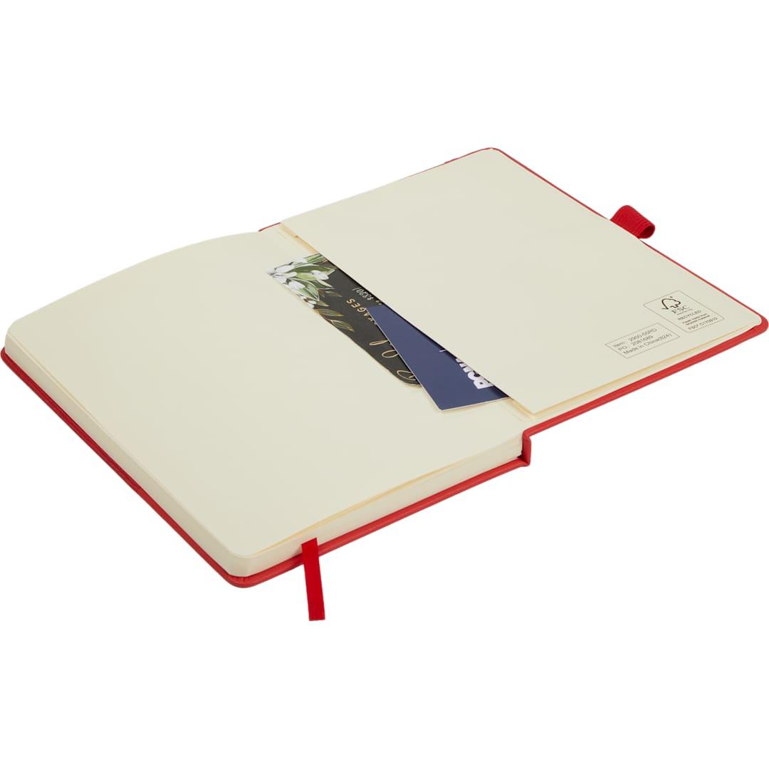5.5X 8.5 fsc® recycled ribbed bound journal Black miniatura 24