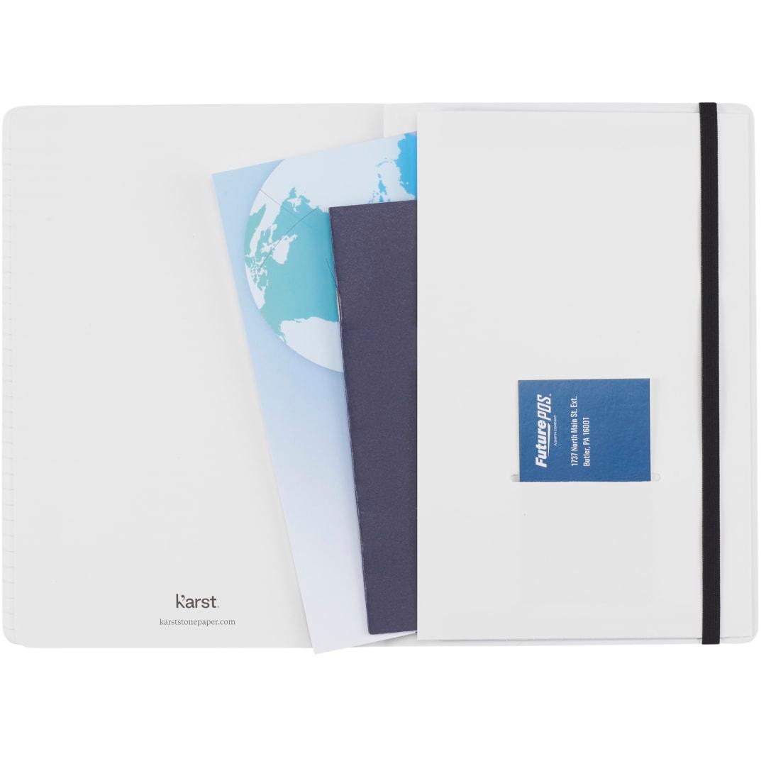 Karst 5.5 x 8.5 stone soft bound notebook Black miniatura 15