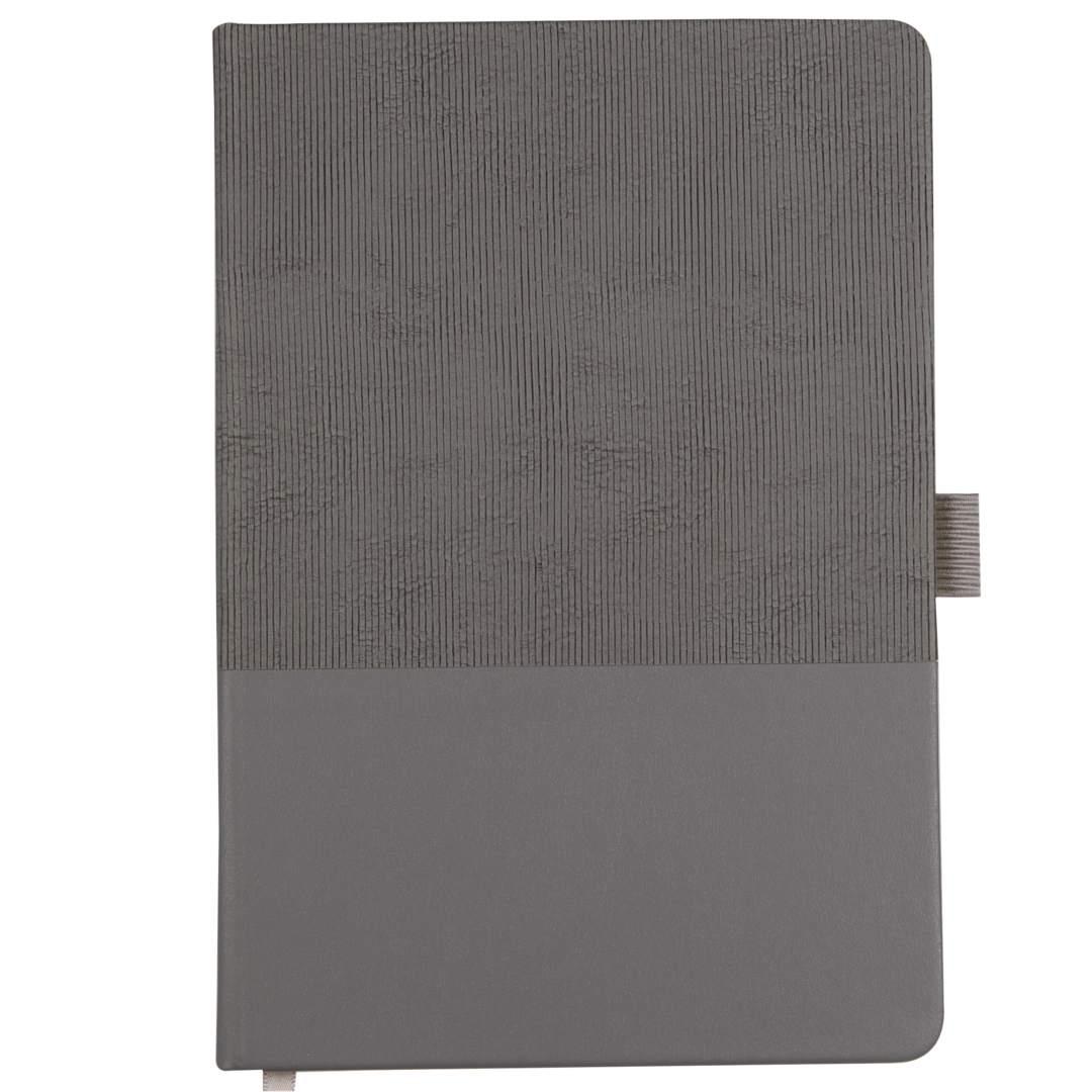 5.5X 8.5 fsc® recycled ribbed bound journal Black miniatura 12