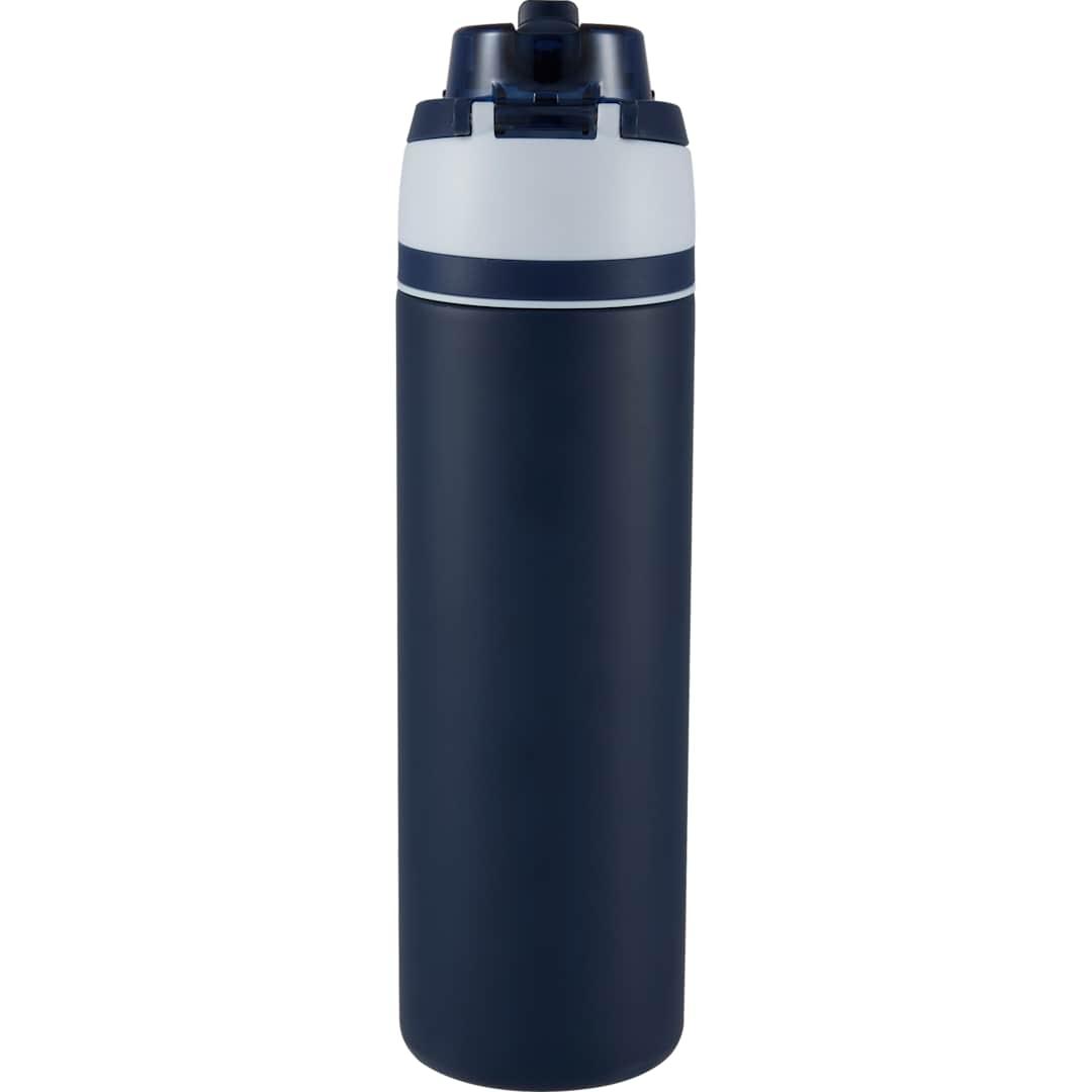 Elvin 28oz recycled stainless flip straw bottle Black miniatura 35