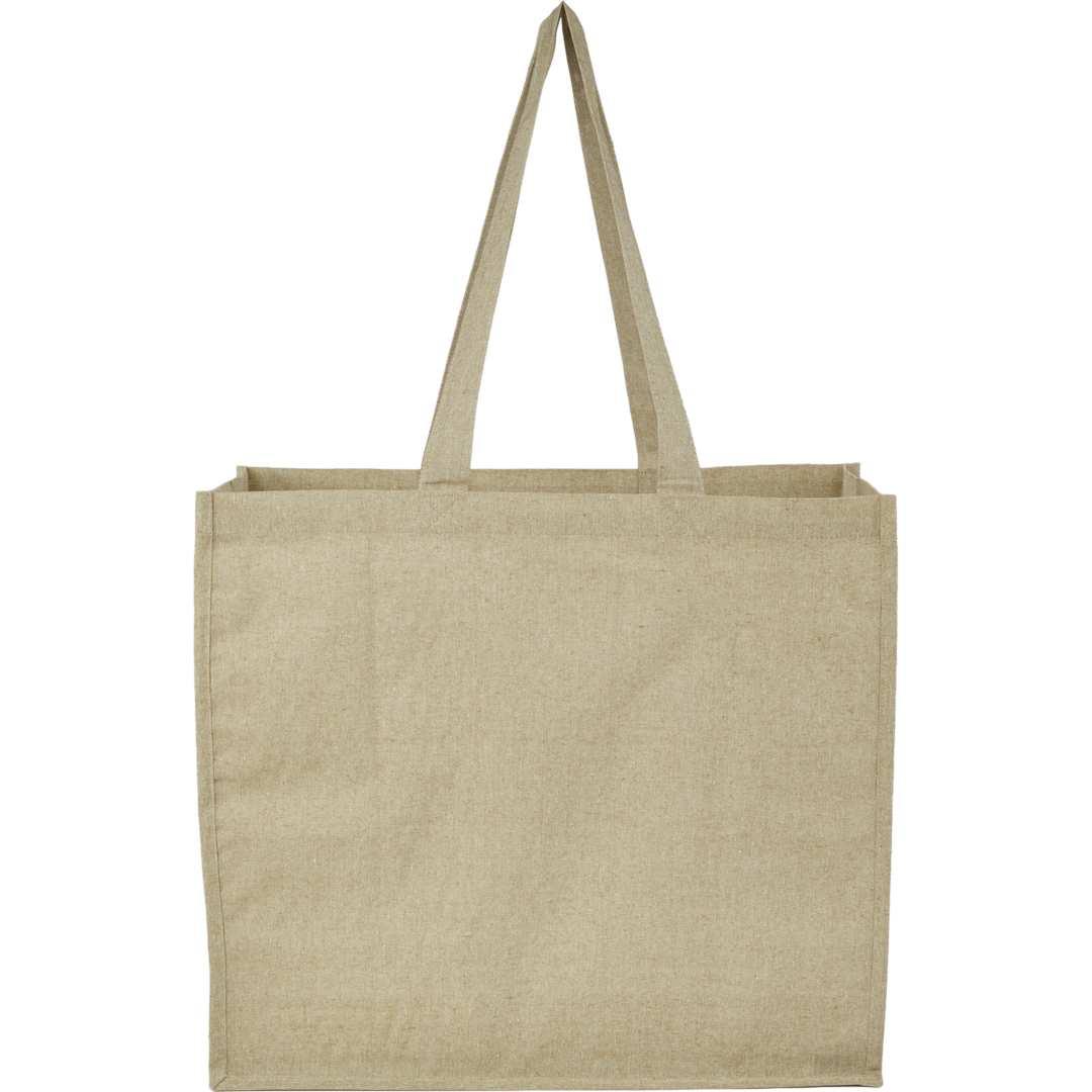 4Oz recycled cotton shopper tote with laminated Grey miniatura 8