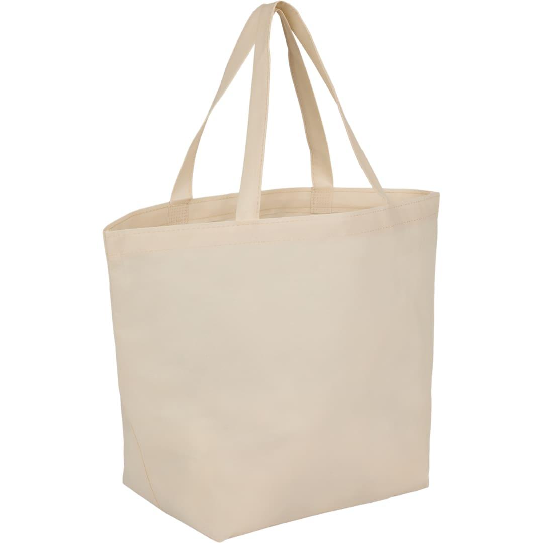 Yaya 100% recycled budget non woven shopper tote Black miniatura 11