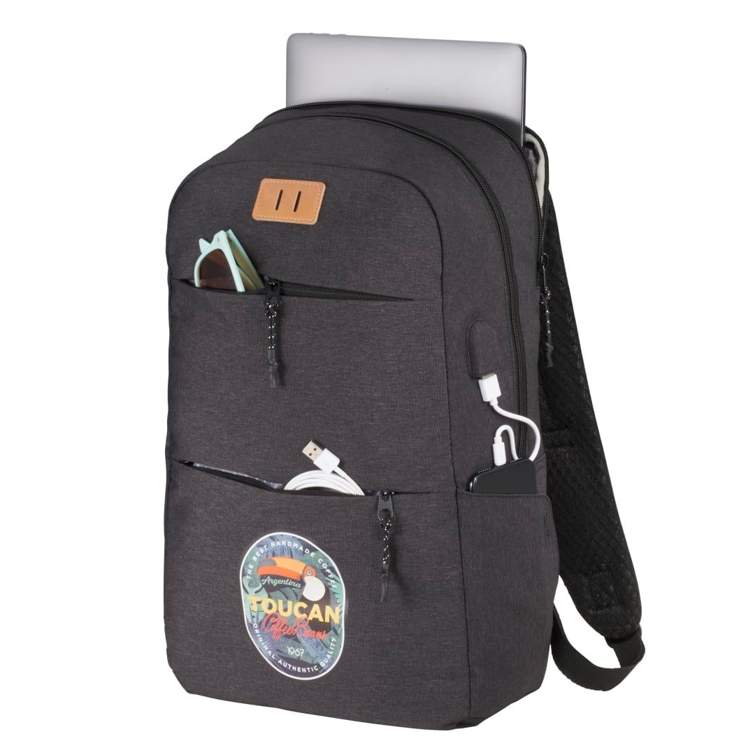 Nbn linden 15 computer backpack Dark Gray miniatura 9