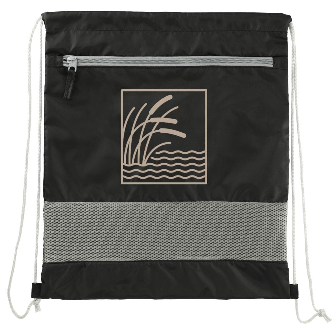 Sparks recycled drawstring bag Black miniatura 5