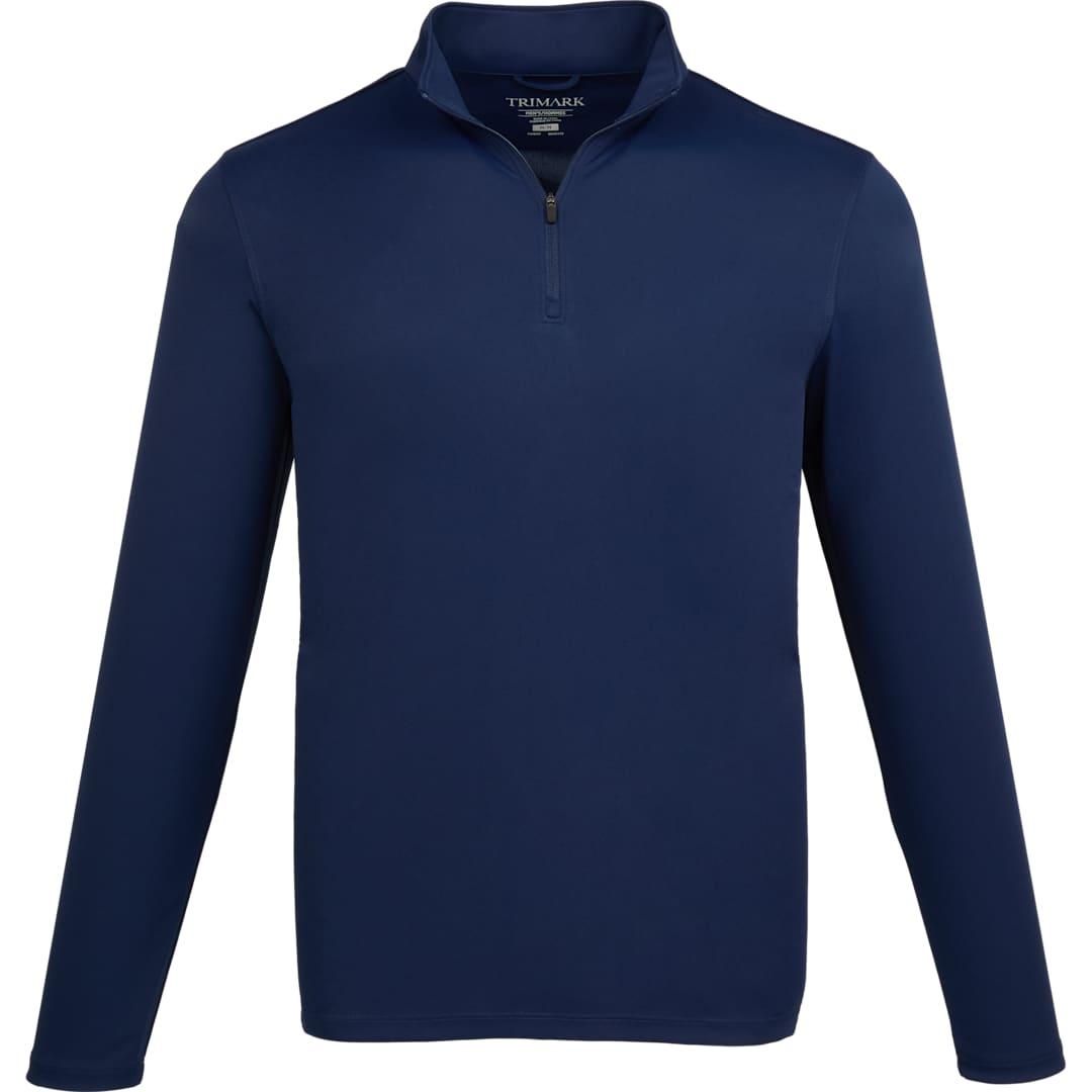 Dara knit quarter zip - mens Navy Blue miniatura 3