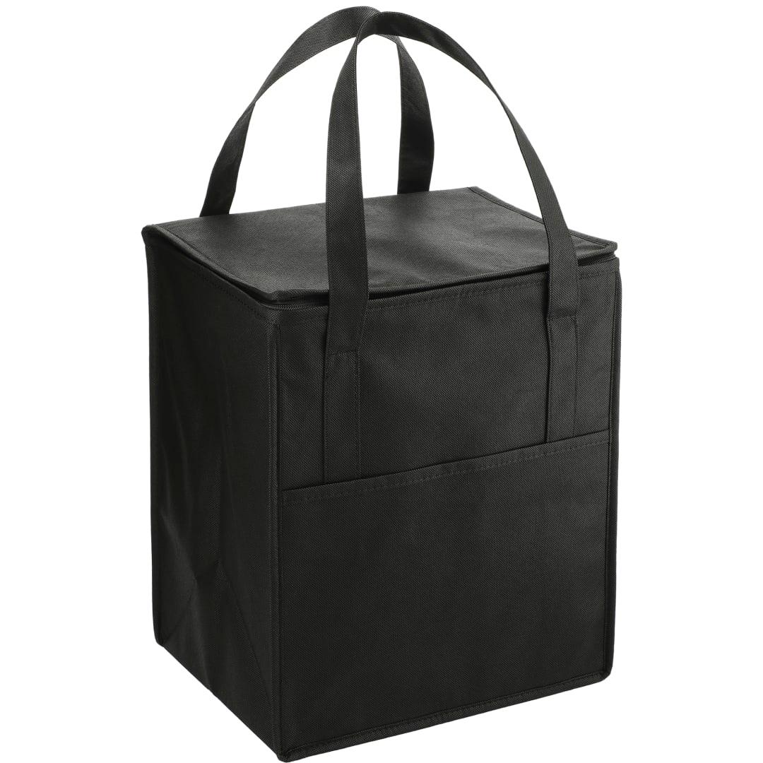 Hercules flat top insulated grocery tote Black miniatura 3