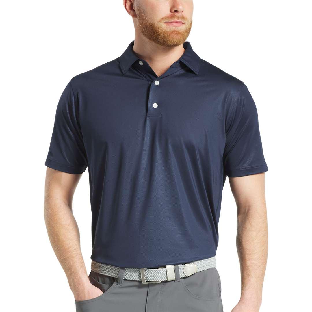 Footjoy mens tonal dot print polo Royal miniatura 18